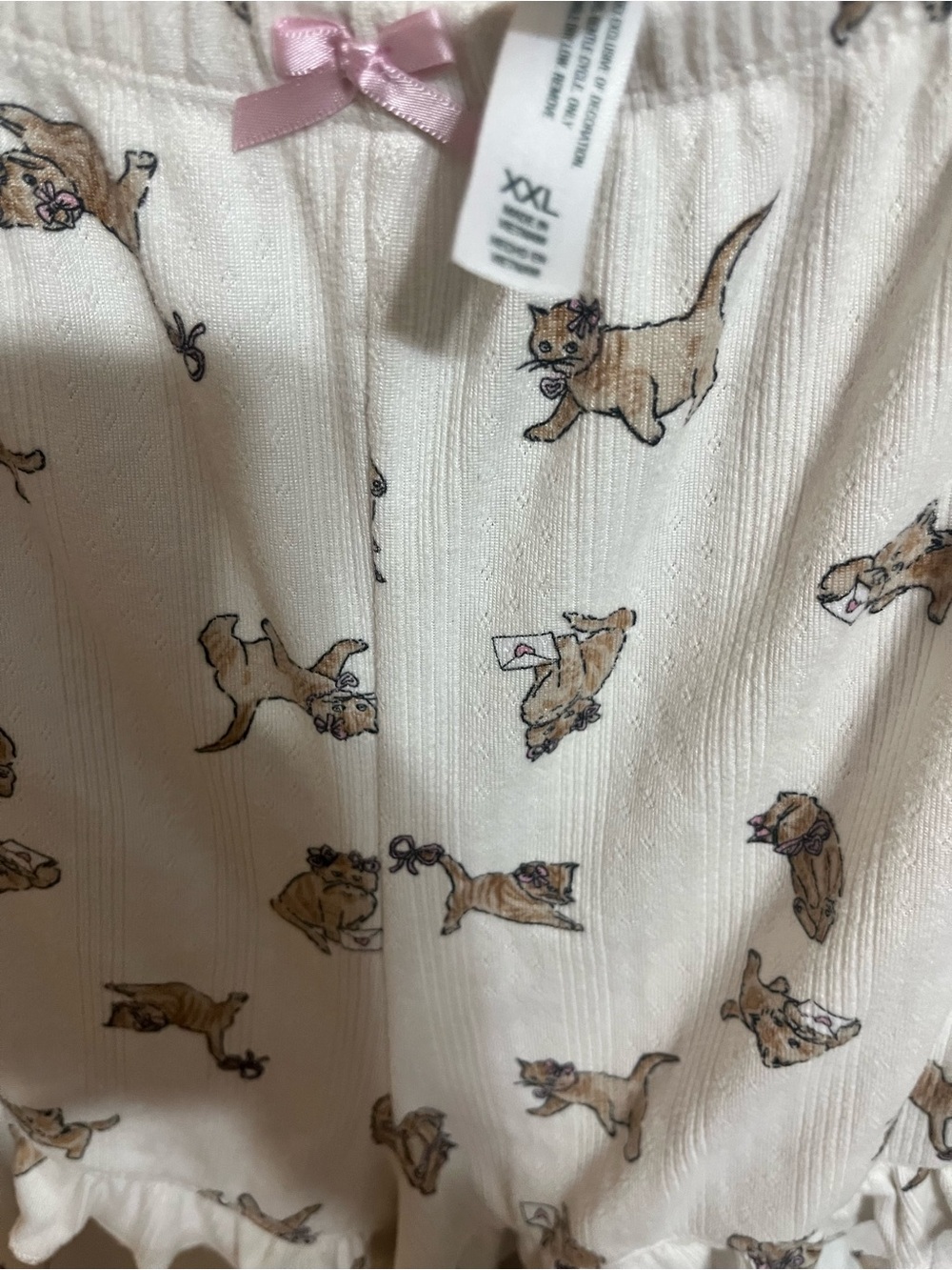 wild fable Cream Short-Sleeve Printed Pajama Set - Picture 3 of 3